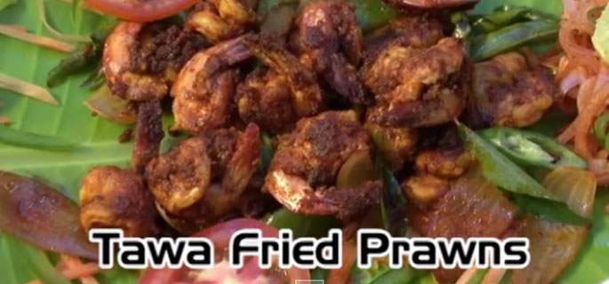 Tawa Fried Prawns