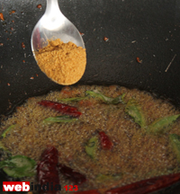 mustard, red chillies, curry leaves