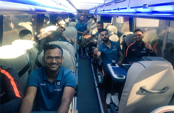 Indian team on the way to ct17
