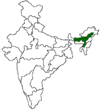 Assam map