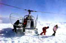 Heli-skiing