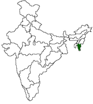 Mizoram map