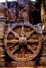 Konark temple-wheel