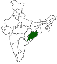 Odisha (Orissa) map