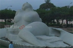 Jalakanyanka Statue at Thiruvananthapuram Shankhumukham beach