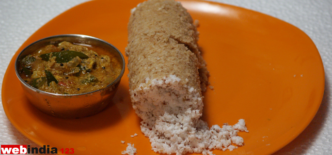 Oats Puttu Or Steamed oats cake