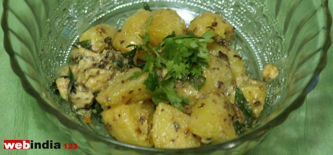 Potato Cashew Nut Curry