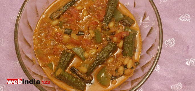 African Okra curry