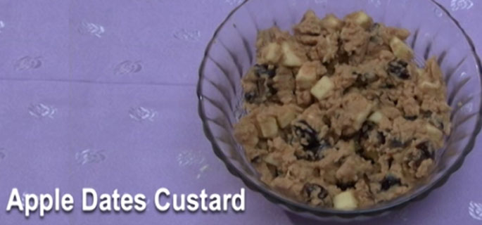 Apple Dates Custard