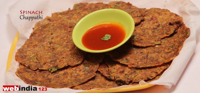 Spinach Chappathi