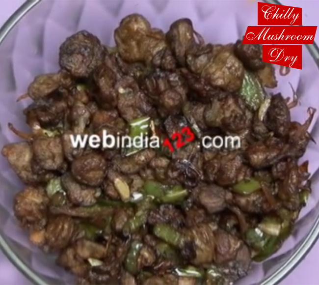 Chilli Mushroom Dry