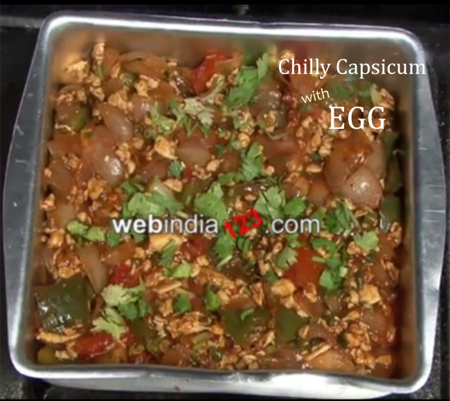 Chilly Capsicum with egg