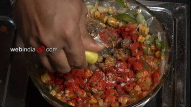 Corn chaat