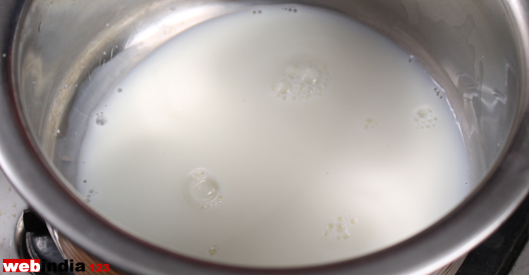 Boil milk