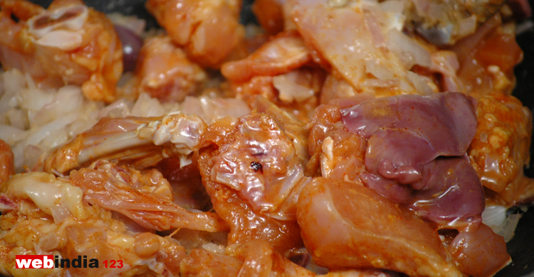 marinated chicken pieces