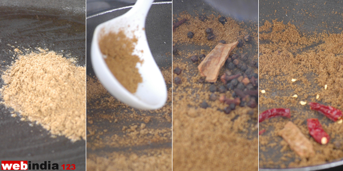 coriander powder, 1 tbsp cumin powder