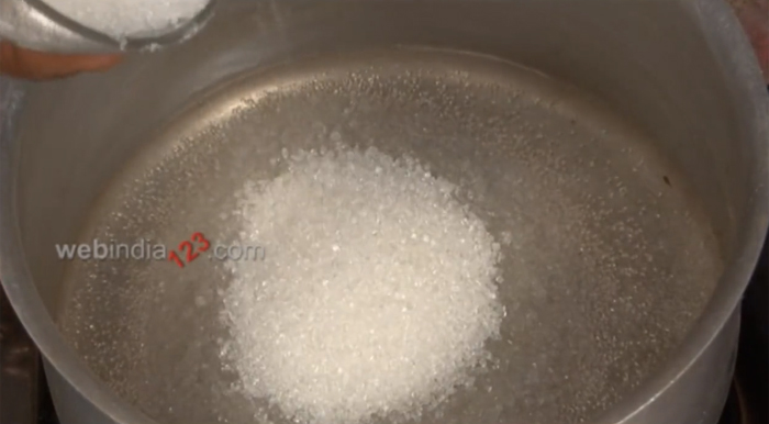 boil water with sugar