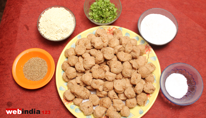 Soya pakora making Ingredients