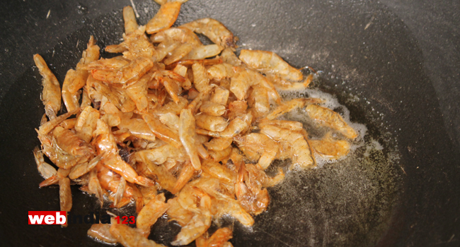 fry dry prawns