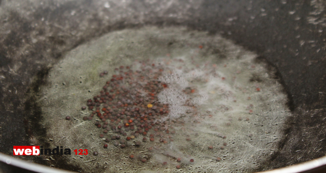 mustard seeds and cumin seeds