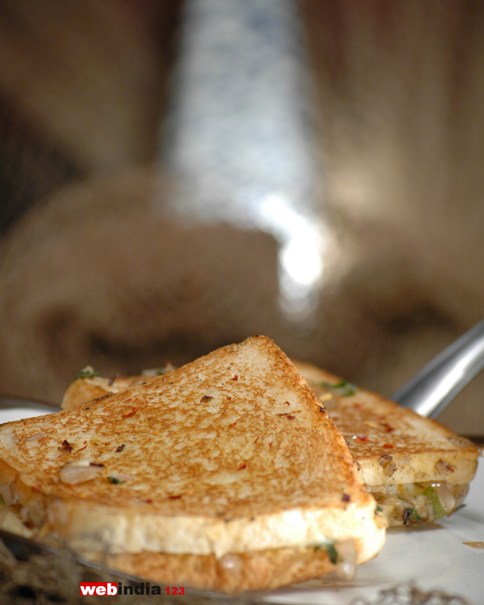 Vegetable Masala Toast