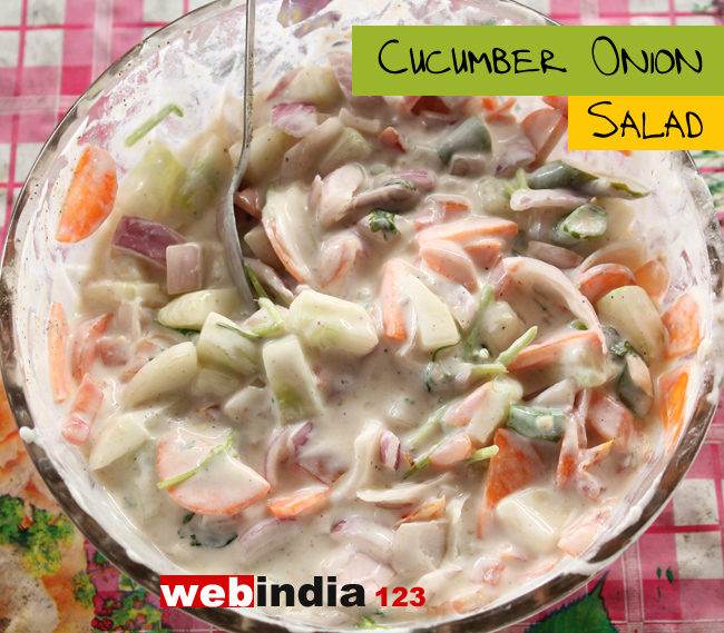 Cucumber onion Salad