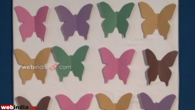 How To Make Butterfly In Chart Paper