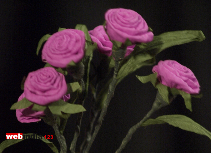 FINIX PAPER BUTTON ROSES