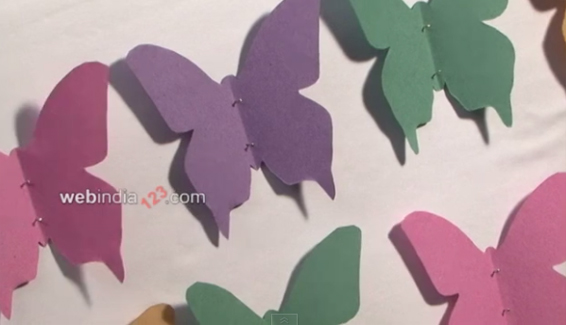 How To Make Butterfly On Chart Paper