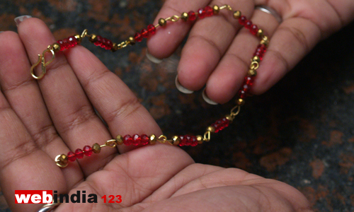 beaded anklet