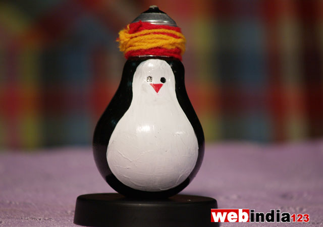 Glass Bulb Penguin