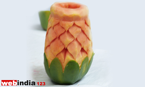 papaya flower vase