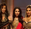 Fashion+designer+Mandira+Wirk+%28C%29+with+Miss+Canada+2012+Sahar+Biniaz+%28L%29+and+Bollywood+actor+Sophie+Choudry+during+the+Aamby+Valley+India+Bridal+Fashion+Week+%28IBFW%29+2013%2C+in+Mumbai%2C+India+on+December+3%2C+2013%2E