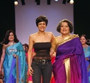 Bollywood+actor+and+fashion+designer+Mandira+Bedi+along+with+her+mother+Gita+during+her+show+at+the+Lakme+Fashion+Week+%28LFW%29+Summer%2F+Resort+2014+in+Mumbai%2C+India+on+March+13%2C+2014