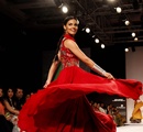 A+model+displays+the+creations+of+fashion+designer+Purvi+Doshi+during+the+Lakme+Fashion+Week+%28LFW%29+Summer%2F+Resort+2014+in+Mumbai%2C+India+on+March+14%2C+2014