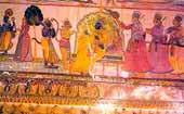 Paintings at Orchha