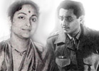 Guru Dutt and wife Gita