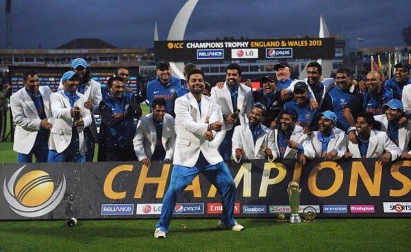 India celebrating 2013 victory