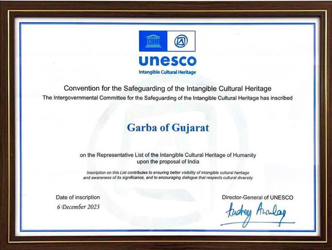 PM Modi hails UNESCO recognition for Garba, shares certificate