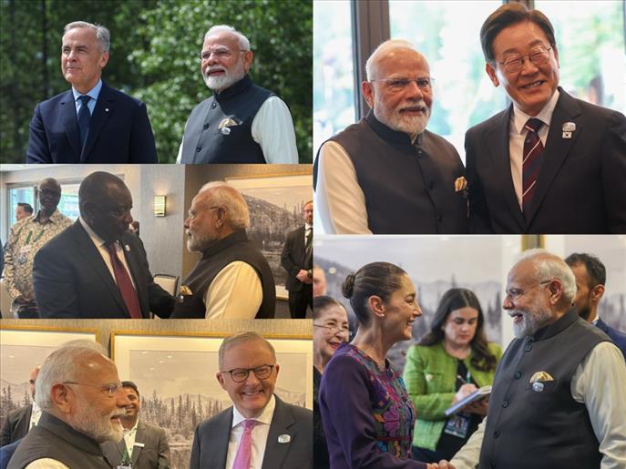 PM Modi meets world leaders on sidelines of G7 Summit in Kananaskis; discusses bilateral cooperation, global issues