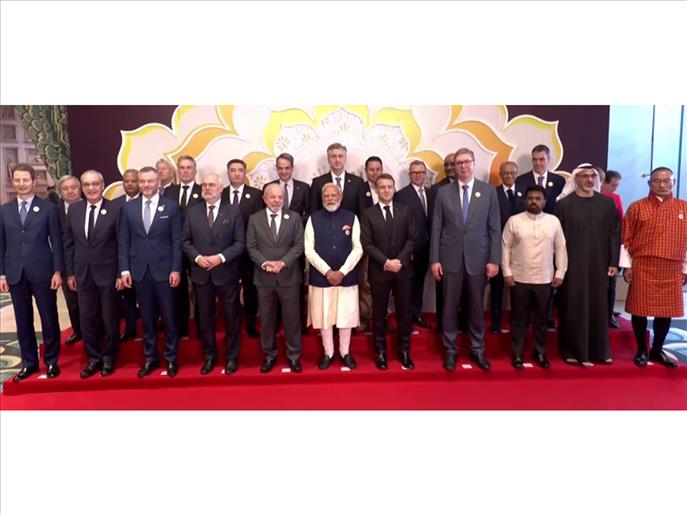 PM Modi joins heads of State for family photo at AI-India Impact Summit 2026