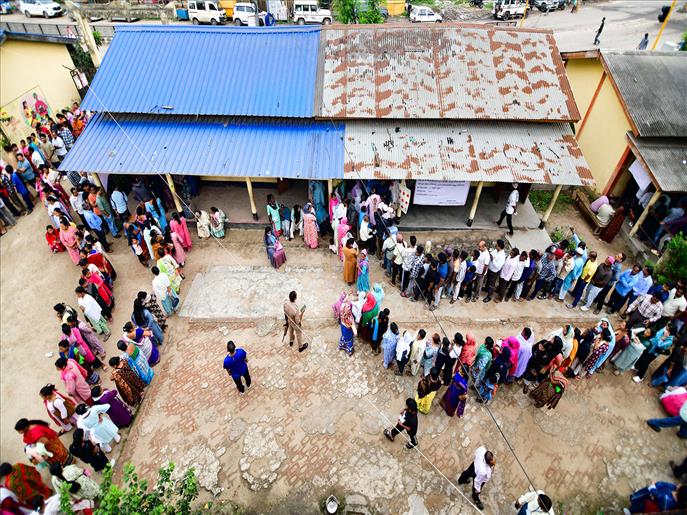 Assembly election: Sizeable voter turnout of 59% in Assam at 1 pm, 49% in Kerala