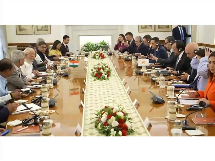 PM Modi, Cyprus President Nikos Christodoulides hold delegation-level talks in Delhi