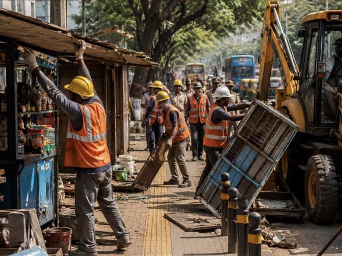 'Harsh but necessary' to make Bengaluru walkable again: Karnataka launches footpath clearance drive, says vendors will be relocated, not removed
